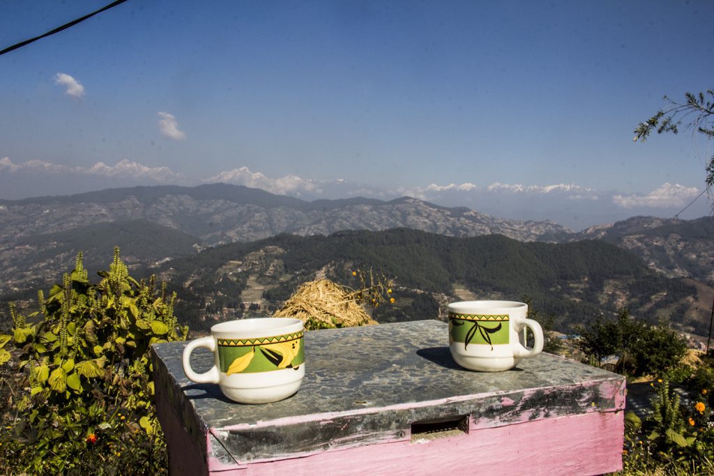 Tea in hiking