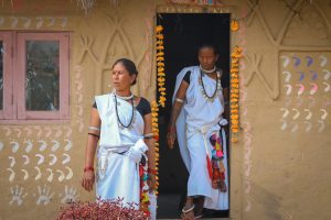 Tharu Women in Traditional Attire, Tharu Community Homestay, Chitwan
